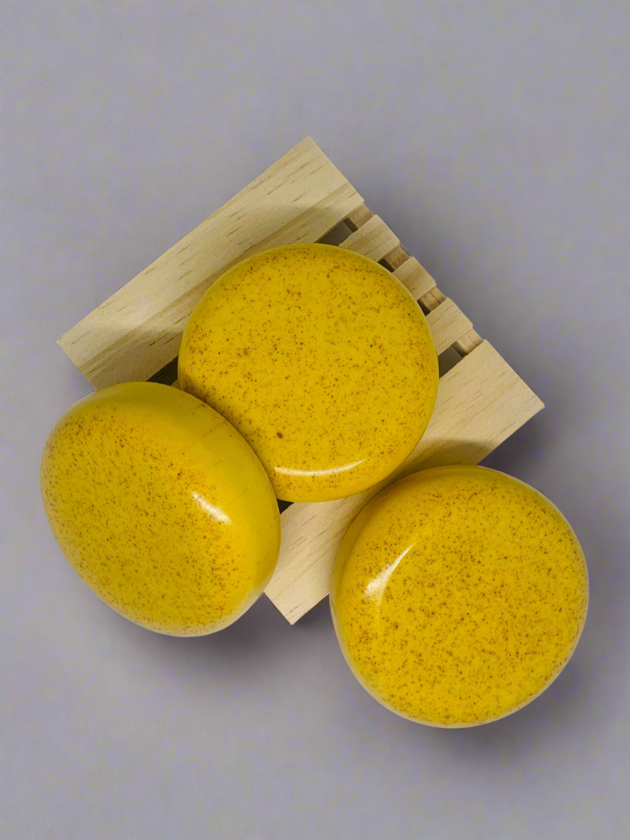 TURMERIC & COLLAGEN FACE SOAP| SET Of 3 SOAPS| UNSCENTED